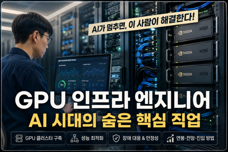 GPU 인프라 엔지니어, AI 모델보다 먼저 ‘GPU가 멈추지 않게’ 만드는 사람 1 GPU 인프라 엔지니어 썸네일