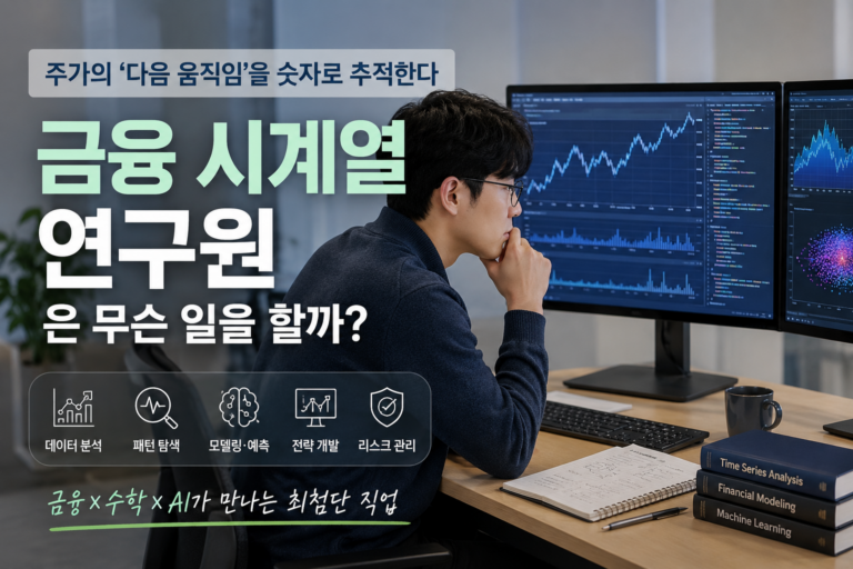 주가의 ‘다음 움직임’을 숫자로 추적한다, 금융 시계열 연구원은 무슨 일을 할까? 1 금융 시계열 연구원 썸네일