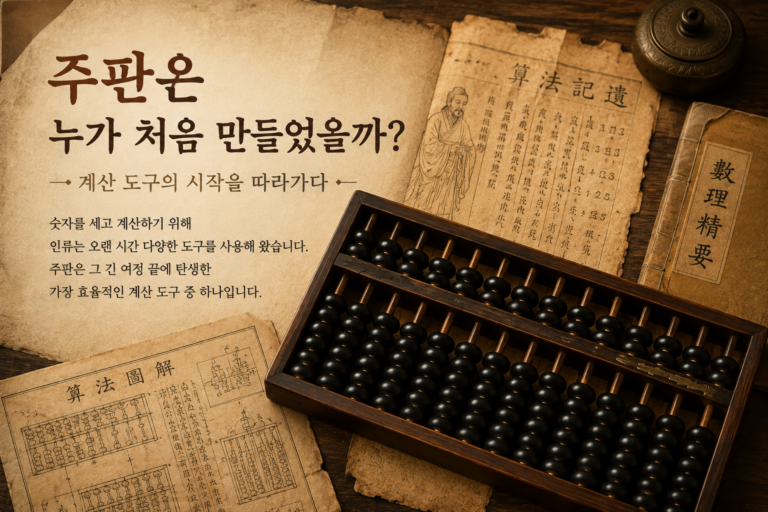 주판은 누가 처음 만들었을까? 계산 도구의 시작을 따라가다 4 주판은 누가 대표이미지
