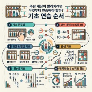 ai thumbnail infographic 주판 계산이 빨라지려면 무엇부터 연습해야 할까 기초 연습 순서 1789138139