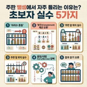 ai thumbnail infographic 주판 뺄셈에서 자주 틀리는 이유는 초보자 실수 5가지 1790404243