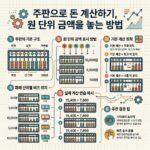 ai thumbnail infographic 주판으로 돈 계산하기 원 단위 금액을 놓는 방법 1790765946