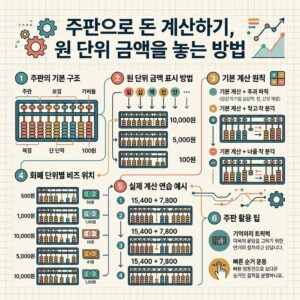 ai thumbnail infographic 주판으로 돈 계산하기 원 단위 금액을 놓는 방법 1790765946