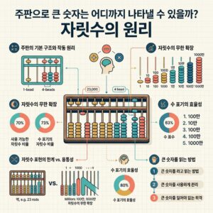 ai thumbnail infographic 주판으로 큰 숫자는 어디까지 나타낼 수 있을까 자릿수의 원리 1790766010