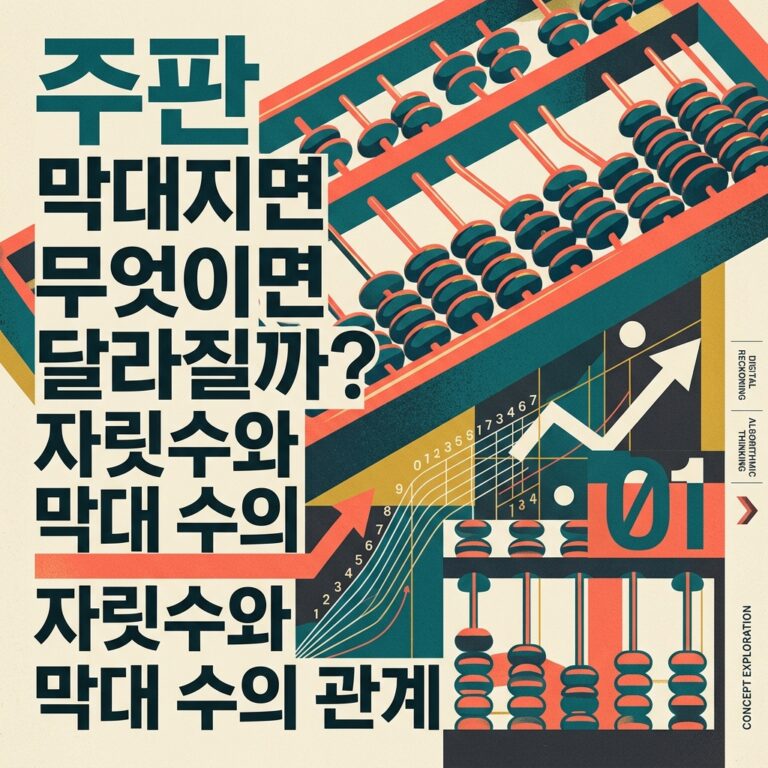 ai thumbnail poster 주판 막대가 많아지면 무엇이 달라질까 자릿수와 막대 수의 관계 1790766422
